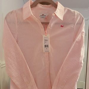 Pink Oxford Stripe Vineyard Vines Button Down